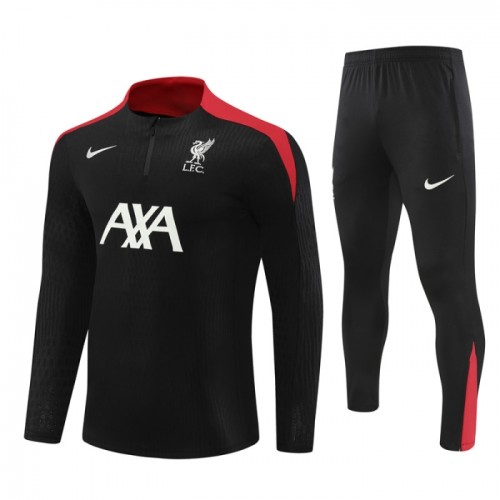 Liverpool Sweatshirt Za Trening Četvrt-Zip 2024-25 Crna Liverpool Sweatshirt Za Trening Četvrt-Zip 2024-25 Crna